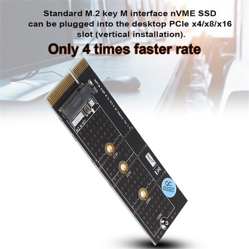 M.2 Nvme Key M SSD to PCI- E 4X Vertical Riser Card with Heat Sink - Photo 5/8