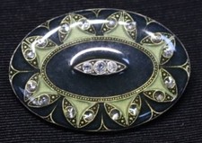 Designer Brosche Catherine Popesco Frankreich Vintage 70er Jahre Emaille Top