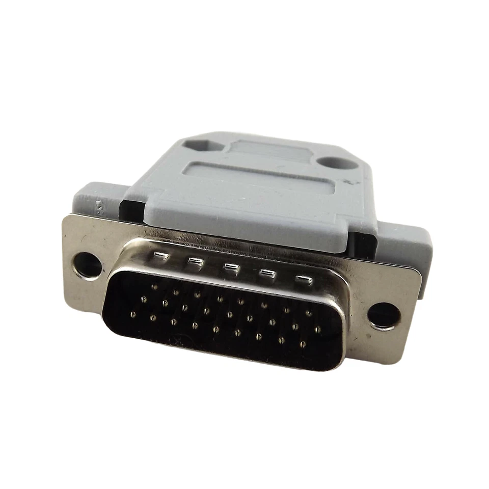 10pcs DB26 Male Plug 26 Pin 3 Rows D-Sub Connector Plastic Hood Cover Backshell - Image 4 of 4