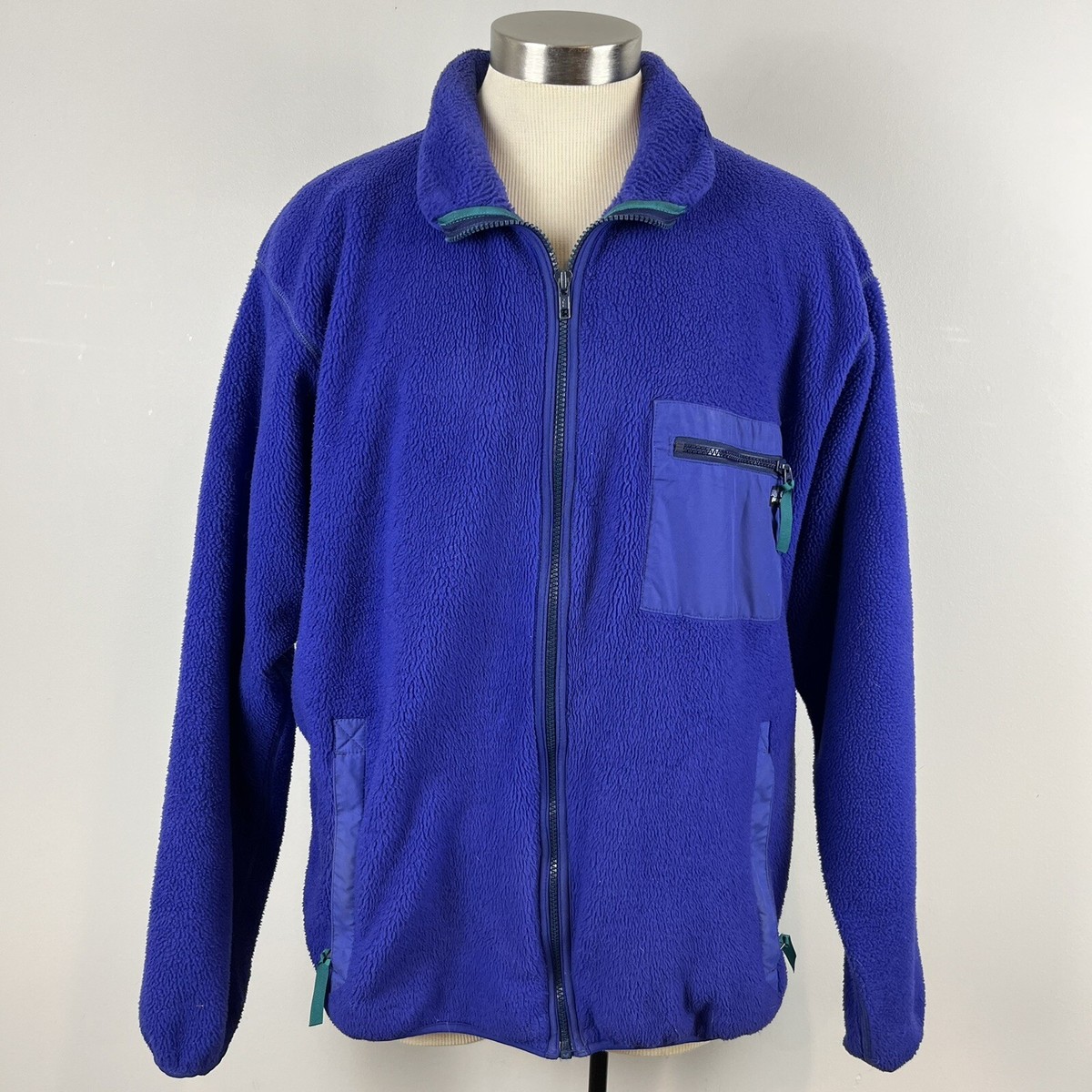 VTG 80s Patagonia Synchilla Jacket mens full zip XL made in VTG 80s Patagonia Synchilla Jacket mens full zip XL made in