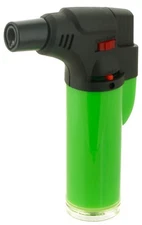 Jumbo 4" Single Jet Flame Torch Gun Lighter Refillable Lockable Windproof Neon