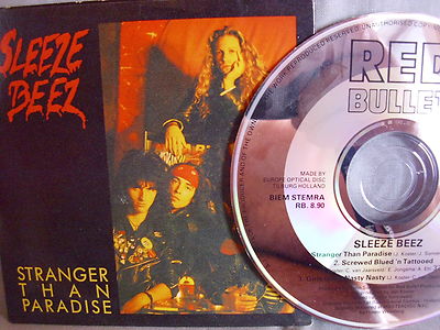Sleeze Beez- Stranger than Paradise- RED BULLET 1990- Cardsleeve