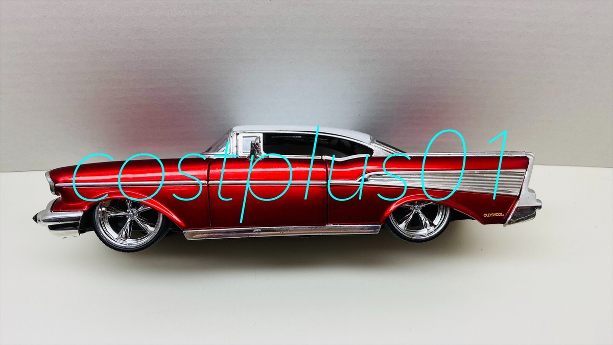 1/24 Jada Toys Dub City Old Skool 1955 Chevy Stepside Red Diecast
