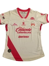 Pirma Monarcas Morelia 2018 White/Pink Soccer Jersey Youth Size L