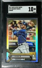 2022 Gypsy Queen Chrome #299  Wander Franco  -  Tampa Bay Rays  - SGC 10  Rookie