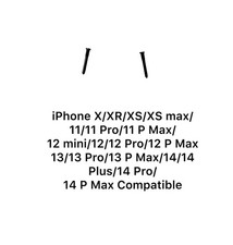 iPhone X/XR/XS/XS Max/11/12/13/14/Mini/Plus/Pro/P MAX BOTTOM SCREWS. BLACK