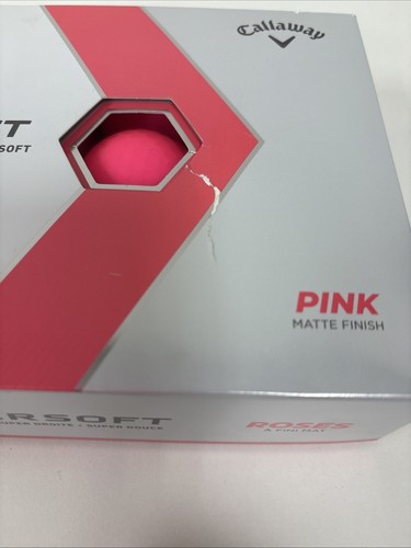 Callaway Supersoft Golf Balls Matte Pink 9 Pack Brand New - Slight Box Damage - Picture 8 of 8