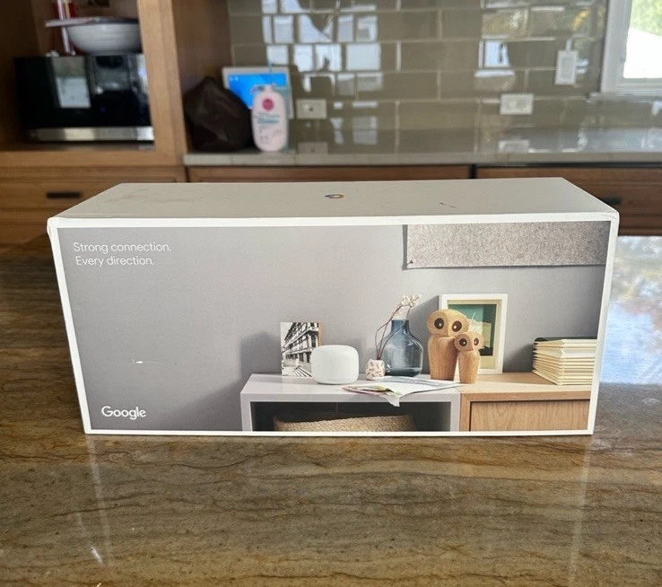 New In Box Google Nest WiFi System In White Router And 2 Points - Image 2 of 4