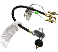 Broilmaster Gas Grill Propane LP Gas Brass Valve Manifold with Tubes  B100515