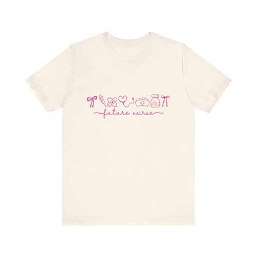 T-shirt maglietta manica corta Future Nurse, regalo studente infermieristico, maglietta laurea, - Foto 47 di 124