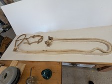 Bitless Hackamore Rawhide Bosal and 80 in. Braided cotton Mecate Reins