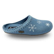 Haflinger Hausschuhe Everest Snowflake bleu