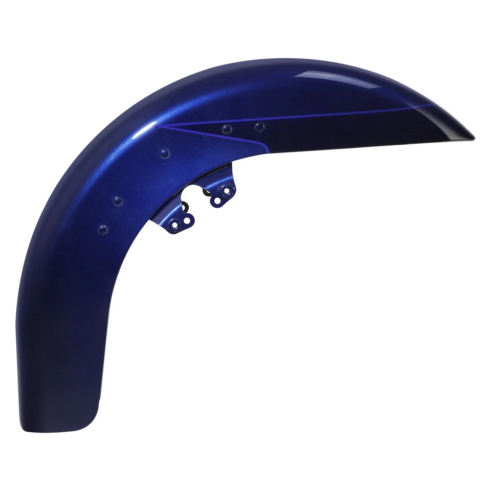 Guardabarros delantero apto para Harley Street Glide FLHX 2014-2023 Zephyr azul/negro Sunglo Foto 3 de 4
