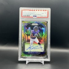 2020 Panini Prizm Devin Duvernay Rookie Auto Camo /25 Card #380 Ravens