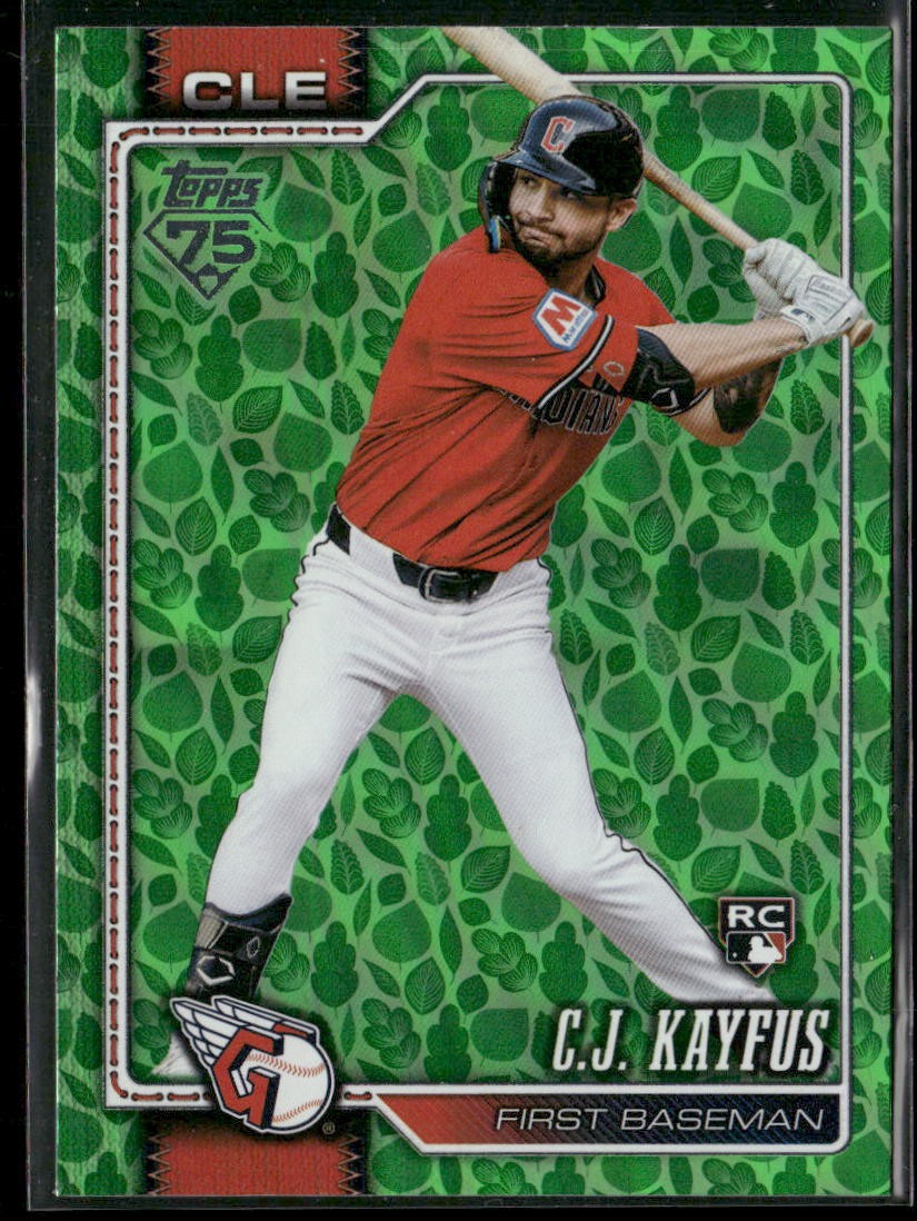 2026 Topps Series 1 - C.J. Kayfus #35 Green Leaf Foil (RC)