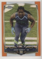 2014 Topps Chrome Retail Orange Refractor Jason Verrett #195 8x7