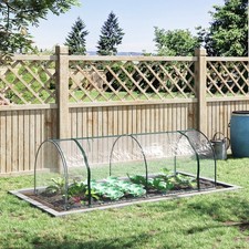 Tunnel Greenhouse Green Grow House Steel Frame Garden Outdoor 200 x 100 x 80cm