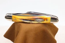 1971 Case XX U.S.A. 9 Dot #53087, Bone Stag Scales, Medium Stockman Pocket Knife