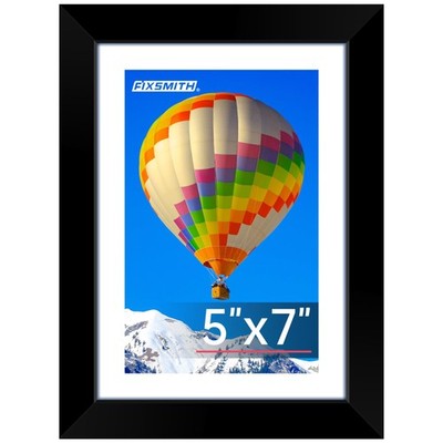 FIXSMITH 5x7 Picture Frame, Black Photo Frame with HD 5''×7'',