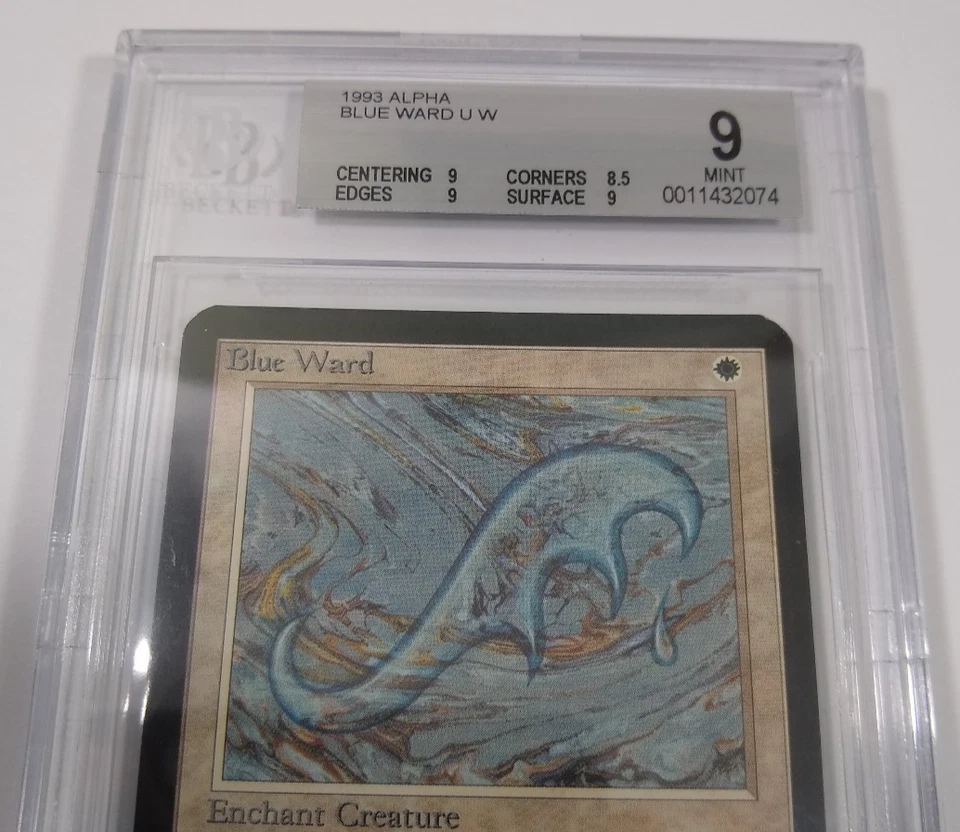 Magic The Gathering MTG Blue Ward Alpha BGS 9 Mint 93/94 vintage old school NM - Image 2 of 4