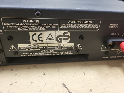 Bose 1800 Series V Professional Amplifier - 100% Untested Spares