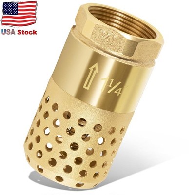 Foot Valve for Well Pump,1-1/4'' Female NPT Check Valve Fit for Water Pump System