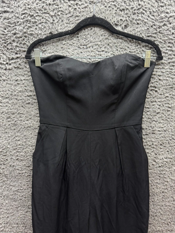 Macacão Keepsake the Label plissado slim fit sem alças preto feminino tamanho P - Imagem 3 de 4