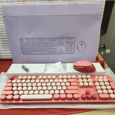 Wireless Keyboard and Mouse Pink. New open box