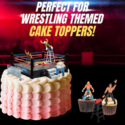 Ultimate 32-Piece Wrestling Miniature Toys for Kids Pretend Play, Wrestler Fi...