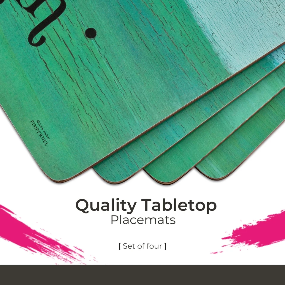 Dans le Jardin Placemats, Set of 4 - Set of 6 15.7" x 11.7", Cork Backing, Ha... - Image 2 of 4