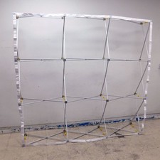 87" Long x 87" Wide Aluminum Tradeshow Pop-Up Display w/ Secure Border AS/IS 