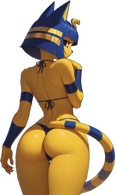 Ankha Animal Crossing Beach Vinyl Car Decal Sticker 7'' Weatherproof