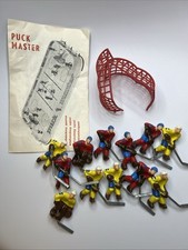 Vintage 70s Puck Master Table Hockey Spare Players , Goals and Mannual Finland