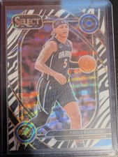 2024-25 Panini Select Paolo Banchero Orlando Magic #215 Courtside Zebra Prizm