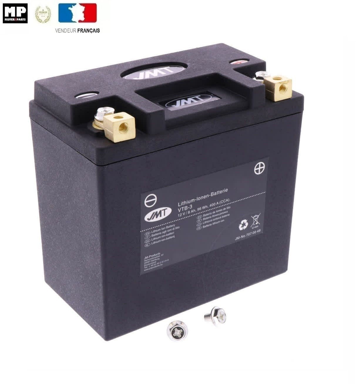 Batterie LITHIUM JMT 12V pour KAWASAKI EJ W650 2006 référence 7070049