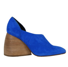 Loewe Blue Suede Wedge Heels UK 5 EU 38 Sculptural AW20 Jonathan Anderson