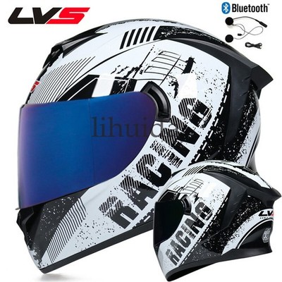 Bluetooth Full Face Motorcycle Helmet Full Face Motorbike Bicycle Helmet DOT