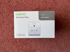 WeMo WiFi Smart Plug WSP080 - UK White Works With Apple Home Kit