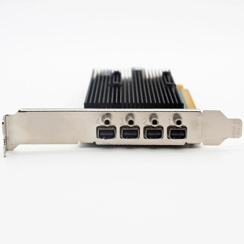 Graphics Card 4 Video Monitor Outputs 4 X Mini-DP Matrox M9148 1GB LP X16 - Image 2 of 4