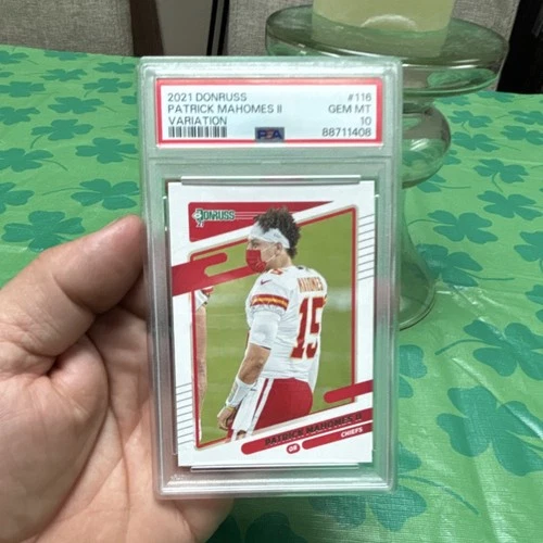 2021 Panini Donruss Patrick Mahomes II #116 Photo Variation PSA 10 Chiefs