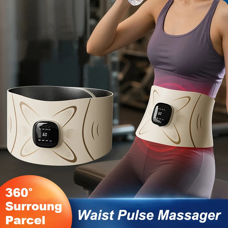 Pulse Waist Massage Heating Waist Abdomen Fat Burning Sweating