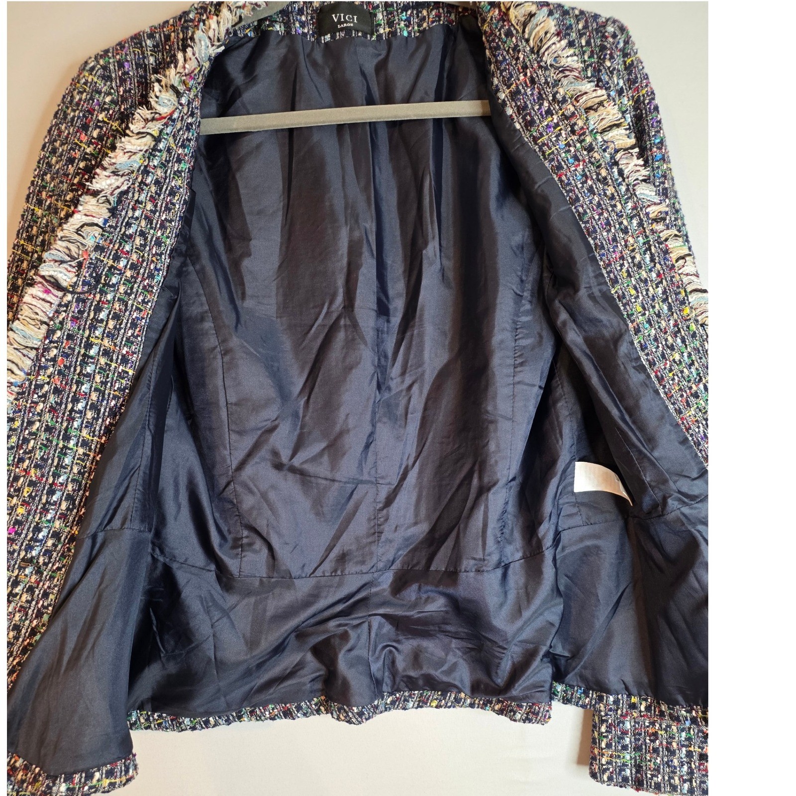 Vici structured tweed jacket blazer Multicolored … - image 4