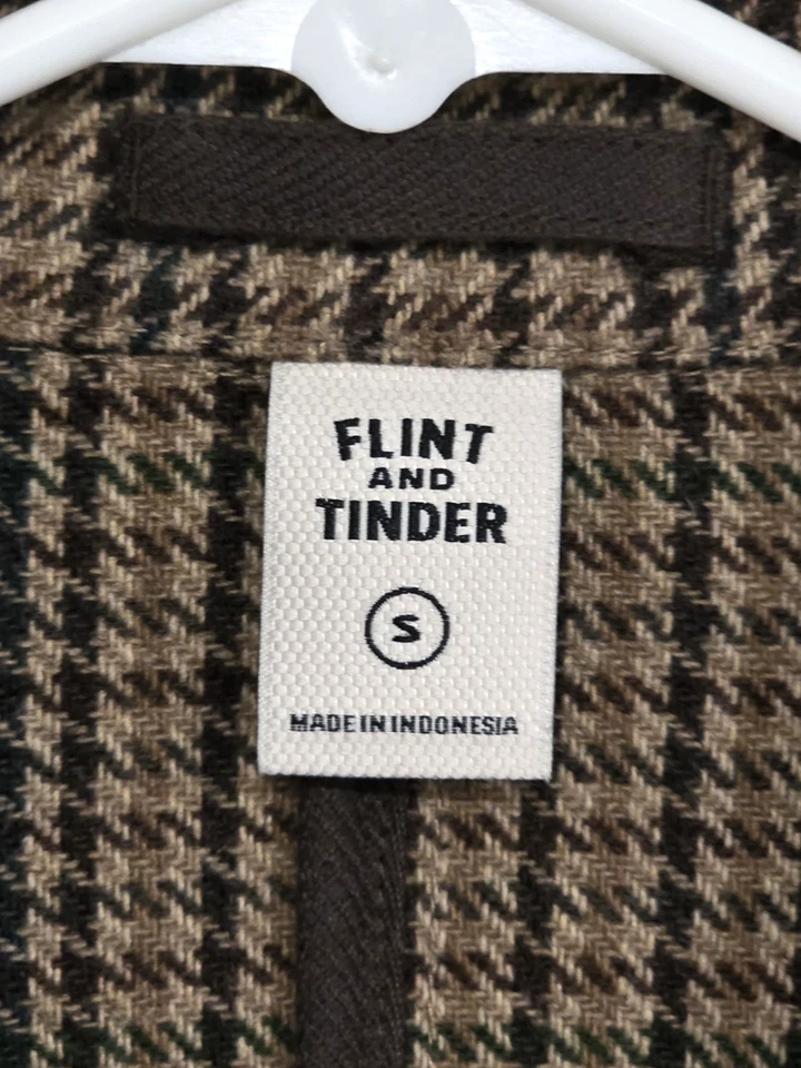 FLINT & TINDER Shooting Blazer Men's S Multicolor Wool Blend Surgeon's Cuffs - Image 2 of 4