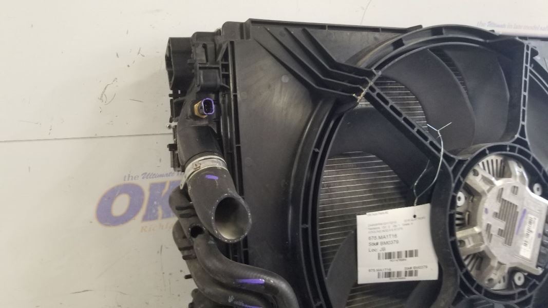 16 2016 MASERATI QUATTROPORTE 3.8L OEM COOLING SYSTEM FAN CONDENSER RADIATOR 