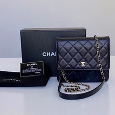 Chanel Black Quilted Lambskin Flap Bag With G...