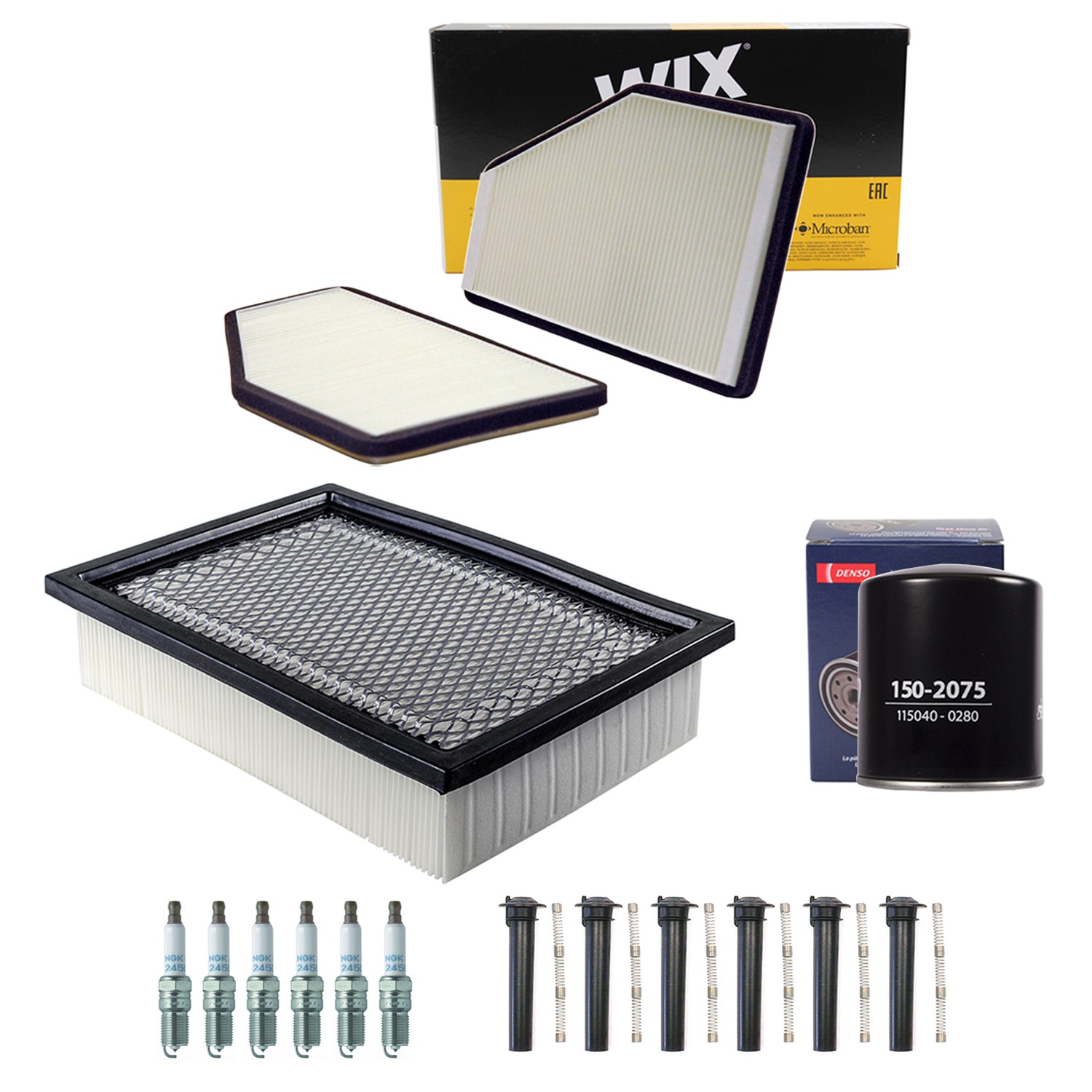 Denso Tune Up Kit NGK 6 Spark Plugs  Boots Kit for Escape Mariner 3.0L V6 DOHC