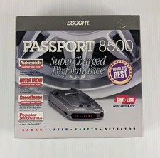 Vintage Escort Passport 8500 Radar Detector Corded w/ Case, Manual Tested READ