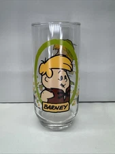 Vintage 1986 Pizza Hut Barney Rubble Glass – The Flintstones Collectible Cup