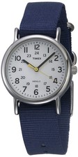 Timex Women's Weekender 31mm Watch Blue/White/Silver-Tone