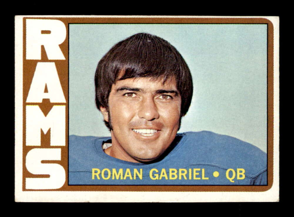 Roman Gabriel #40 Football Cards 1972 Topps trading card — raw and PSA graded price guide